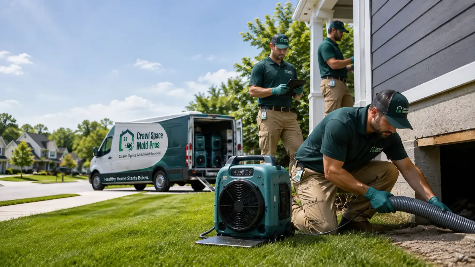 Crawl Space Mold Removal in Webster, WI